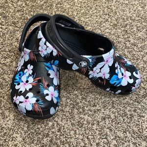 Worn Once Floral Crocs
